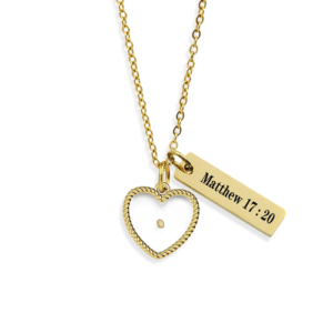 Matthew 17:20 Faith As Small As A Mustard Seed Stainless Steel Pendant