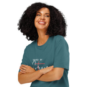 Unisex organic ribbed neck t-shirt